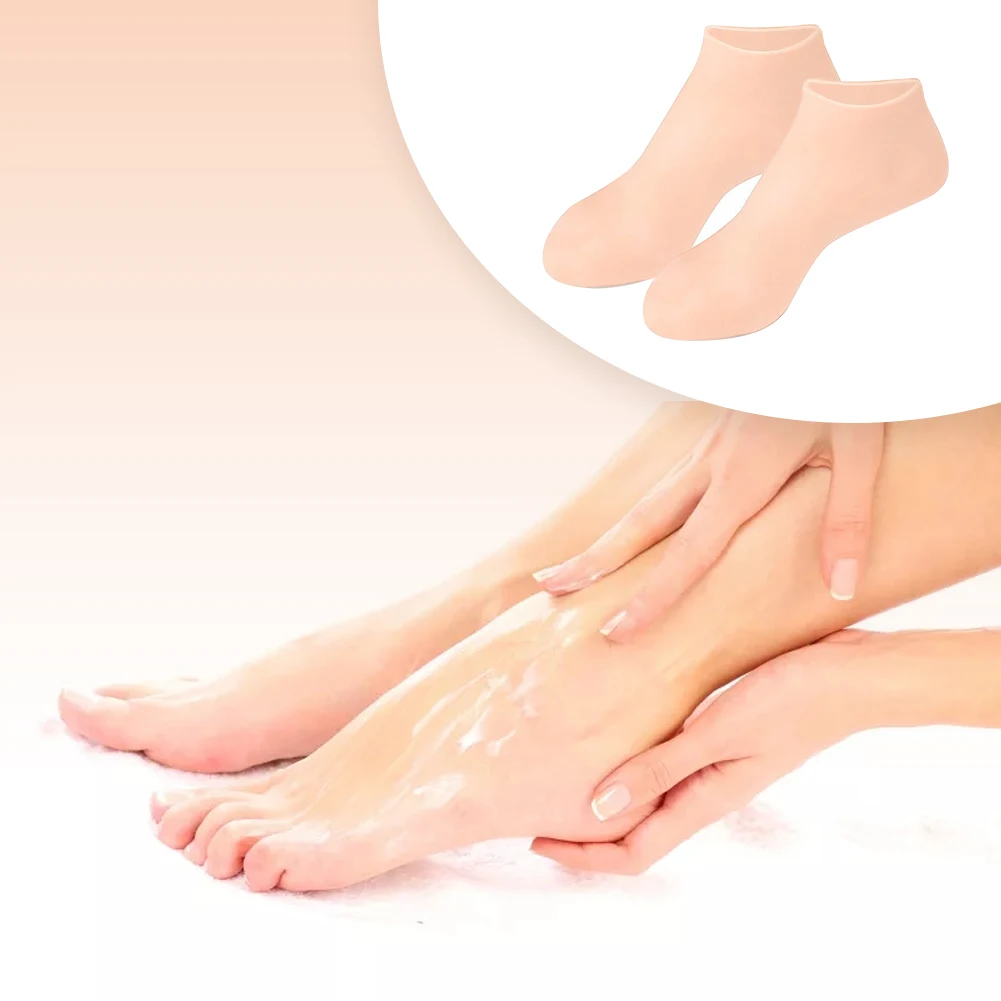 Silicone Moisturizing Socks for Dry Cracked Feet