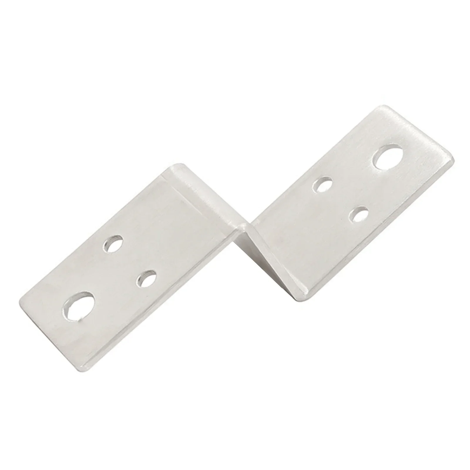 1pc Stainless Steel Angle Corner Brackets Connector Z-Shaped Corner Brace Joint Fastener For Wood Furniture Cabinet Drawer