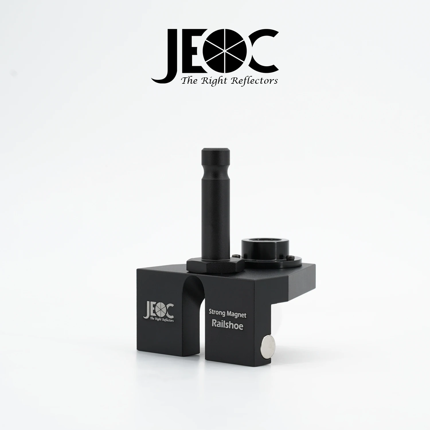 JEOC Magnetic Railshoe mit Leica Spigot Mount, Überwachungsprismenbasis mit starkem Magnet, für die Topographie der Eisenbahnvermessung