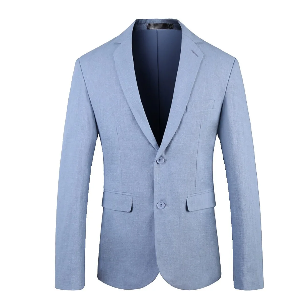 

2024 Spring Foreign Trade Cross border Amazon Large Men's Casual Suit Single Linen Suit Coat Men's Wear