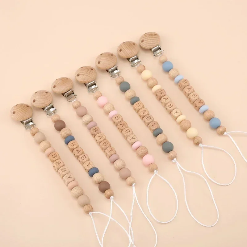 Baby Pacifier Clips Personalized Name Teethers Toys Dummy Nipples Holder Chain Babies Accessories Newborn Gift Pacifiers Chains Baby Pacifier Clips Personalized Name Teethers Toys Dummy Nipples Holder Chain Babies Accessories Newborn Gift Pacifiers Chains