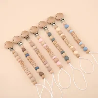 Baby Pacifier Clips Personalized Name Teethers Toys Dummy Nipples Holder Chain Babies Accessories Newborn Gift Pacifiers Chains