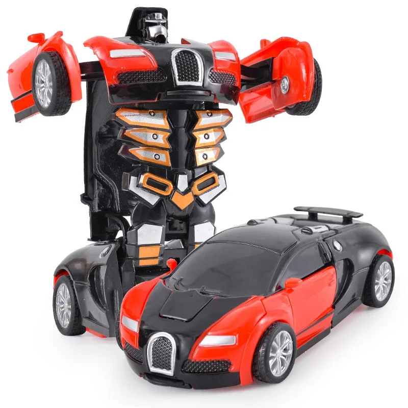 Model Car Toy One Click Automatic Collision Deformation Robot Boy Gift