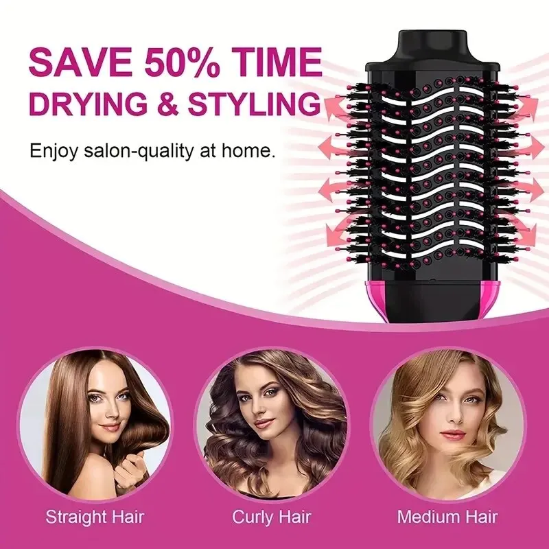 Hair Dryer Herramientas De Peinado 4 En 1 Volumizador Styler Plancha Pelo for All Hair Types
