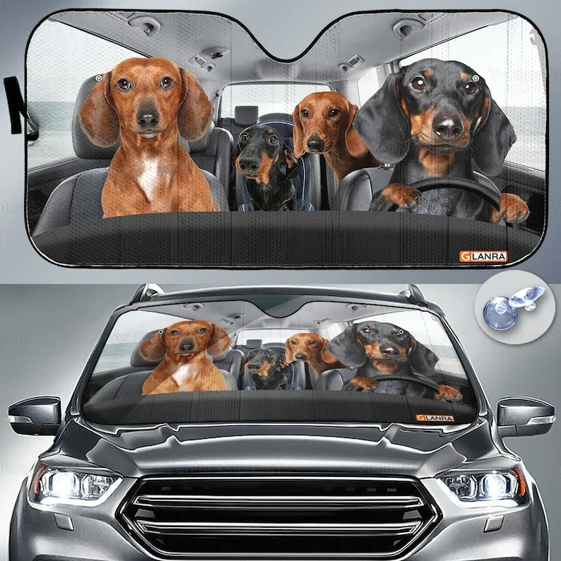 Dachshund Car Sunshade Dog Sun Protector