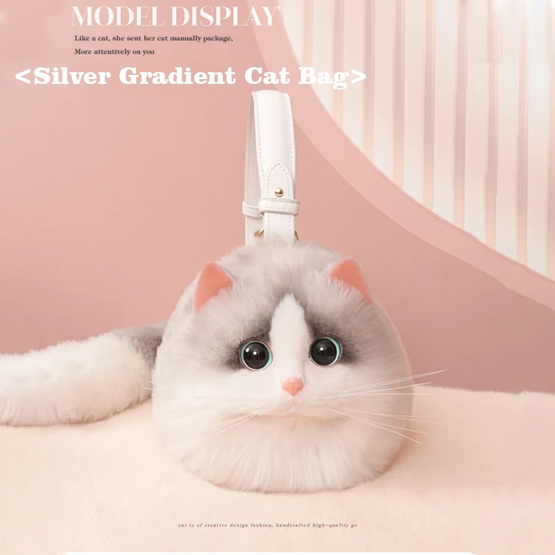 Popular Cat Bag Small Bag Niche Pop Style Everything With Foreign Style Mobile Phone Bag Novelty Design Chain Crossbody Bag