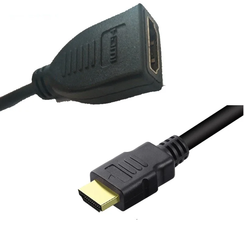 Cabo de extensão compatível com HDMI, macho para fêmea, 3D, 1.4V, TV HD, LCD, Laptop, PS3, Projetor, 1m, 2m, 3m, 1.4V