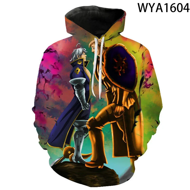 

2021 New Casual Hoodies Escanor Fashion Men Women Children 3D Printed Sweatshirts Streetwear Boy Girl Kids Pullover Tops
