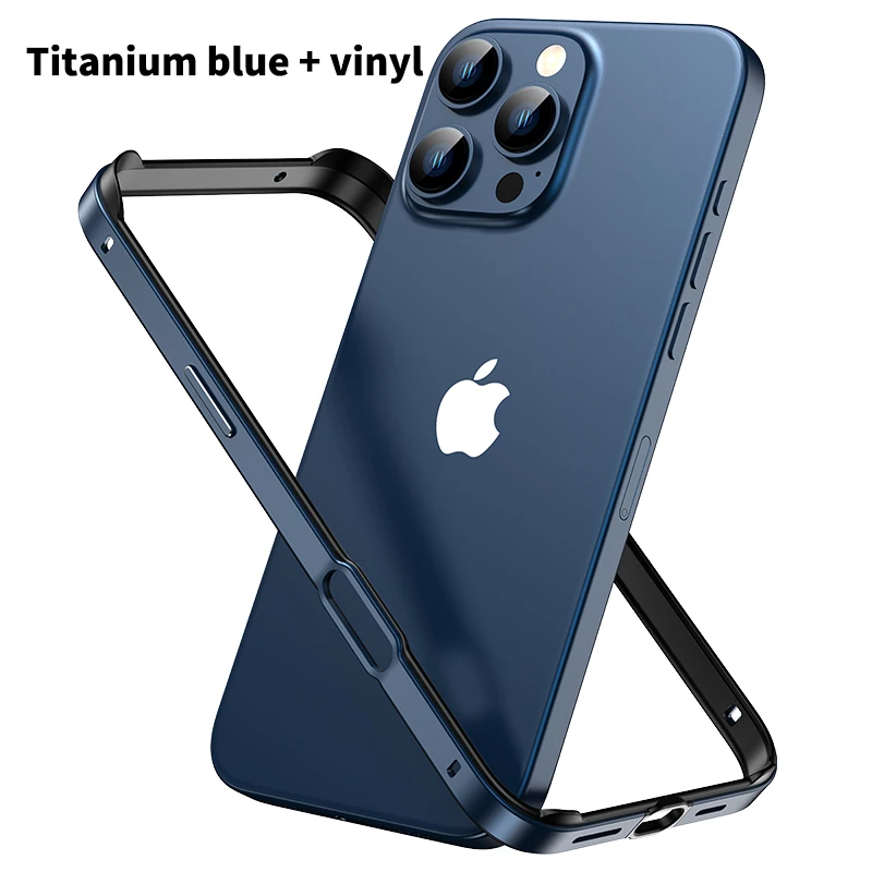 Desert Titanium Bumper Case For iPhone 16 Pro Max 15 Plus