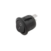 KCD1-105 20 mm Diameter Round Rocker Switch AC 250V/6A 125V/10A Round Boat Rocker Power Push Button Switch Red Black 5