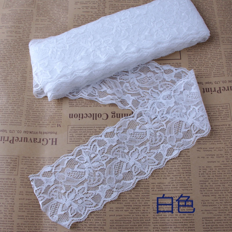 Lace Fabric Elastic Stretchy Trim DIY Crafts for Dress Underwear Lingerie Shorts Clothing Decoration