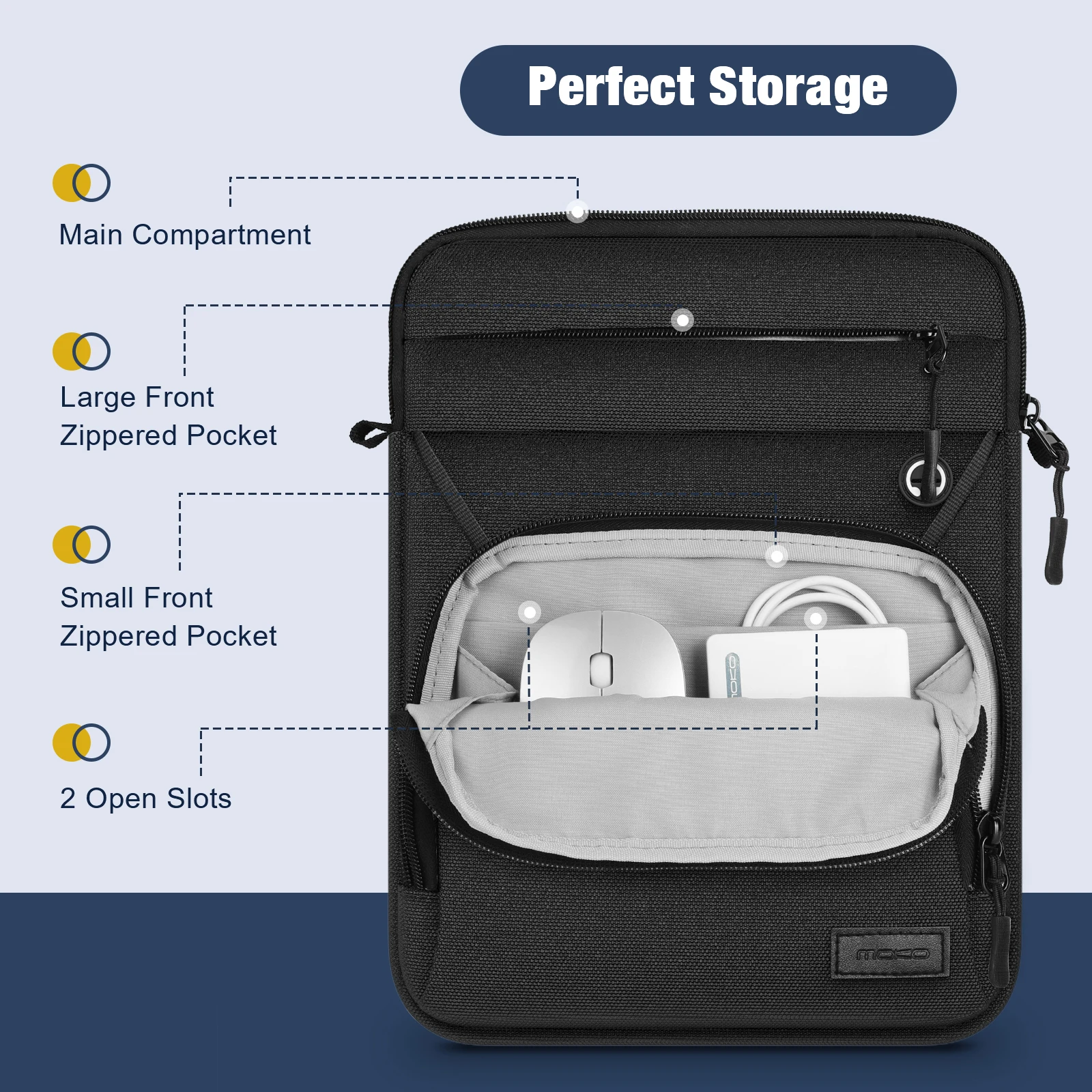 Moko-bolsa Manga com Ombro Ipad Air Ipad 9ipad Ipad 7thipad 10th Ipad Pro 11 911 2023 - Imagem 2