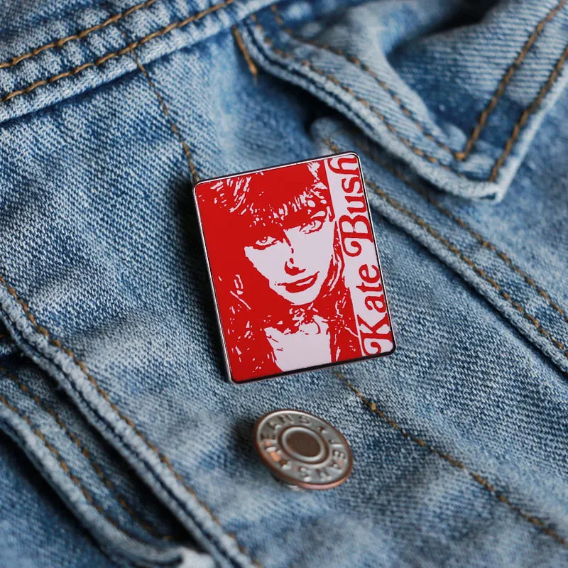 Metal Badge | Love Kate Bush | Kate Bush Fashion | Kate Bush | Metal Brooch - Brooches - Aliexpress