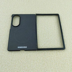 Luxury Carbon Fiber Magnetic Case with MagSafe and Anti - Fall Protection for Galaxy Z Fold4 (Grey)