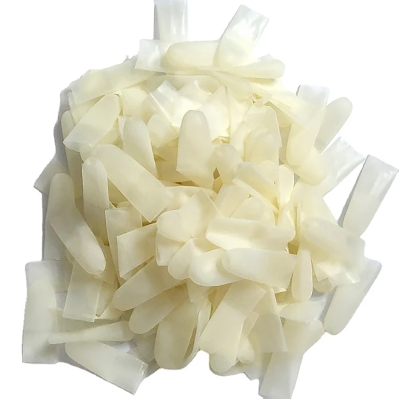 

200 Pcs Ultra-thin Disposable Protective Finger Cots Anti-slip Dust-free Frosted Finger Sleeves Anti-static Working Glove