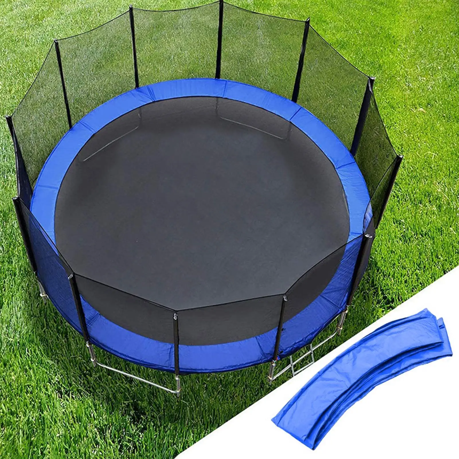 8/10 Feet Trampoline Protection Mat Trampoline Safety Pad Round Spring Water-Resistant Protective Cover Home Sport Accessories