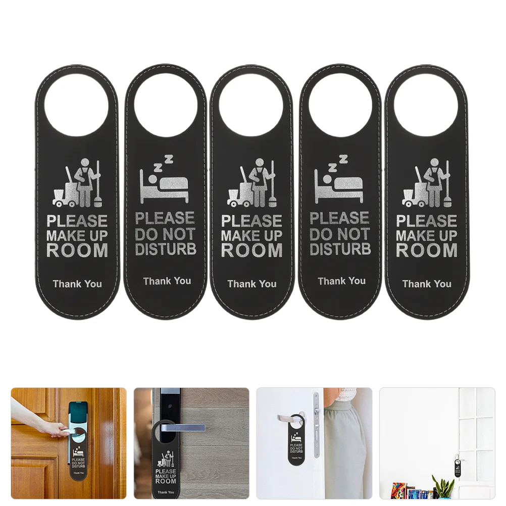 

Please Do Not Disturb Do Not Disturb Sign Double-Sided Door Knob Sign Please Make Up Room Sign Clean Double Billboard