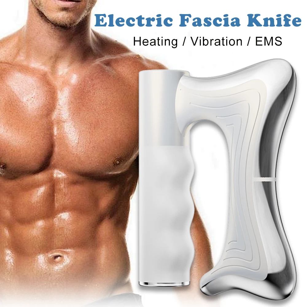 Electric Fascia Knife Muscle Relaxation Microcurrent Medical Scraper Massager Muscle Scraper Tool fascia knife massager