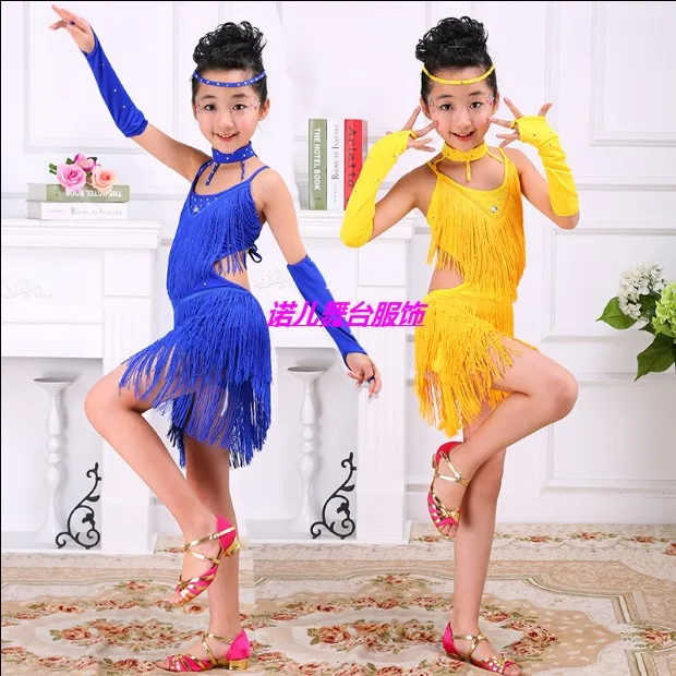 Dance Dress Boys Latin dance costumes children's dance costumes boys and girls tassel training ballet performance costumes, dance dress,dance skirt,dance shirts,dance pants,dance bodysuit