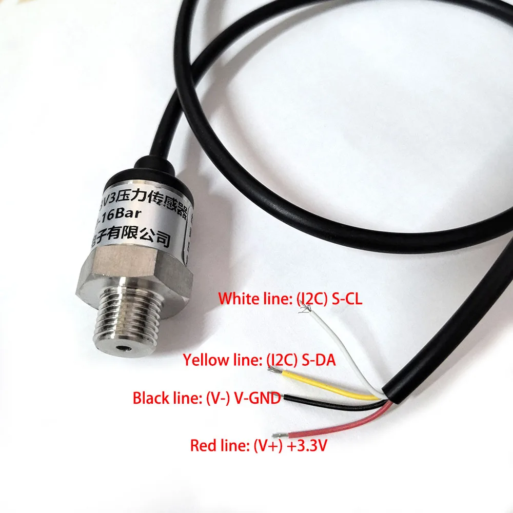 1PC IoT pressure sensor 0-1.6MPA 0-1.0MPA 3.3V power supply I2C communication p