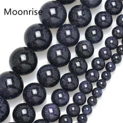 Natural Blue Sandstone Round Loose Beads - 16 Strand, Pick Your Size - 12mm 30 - 32pcs
