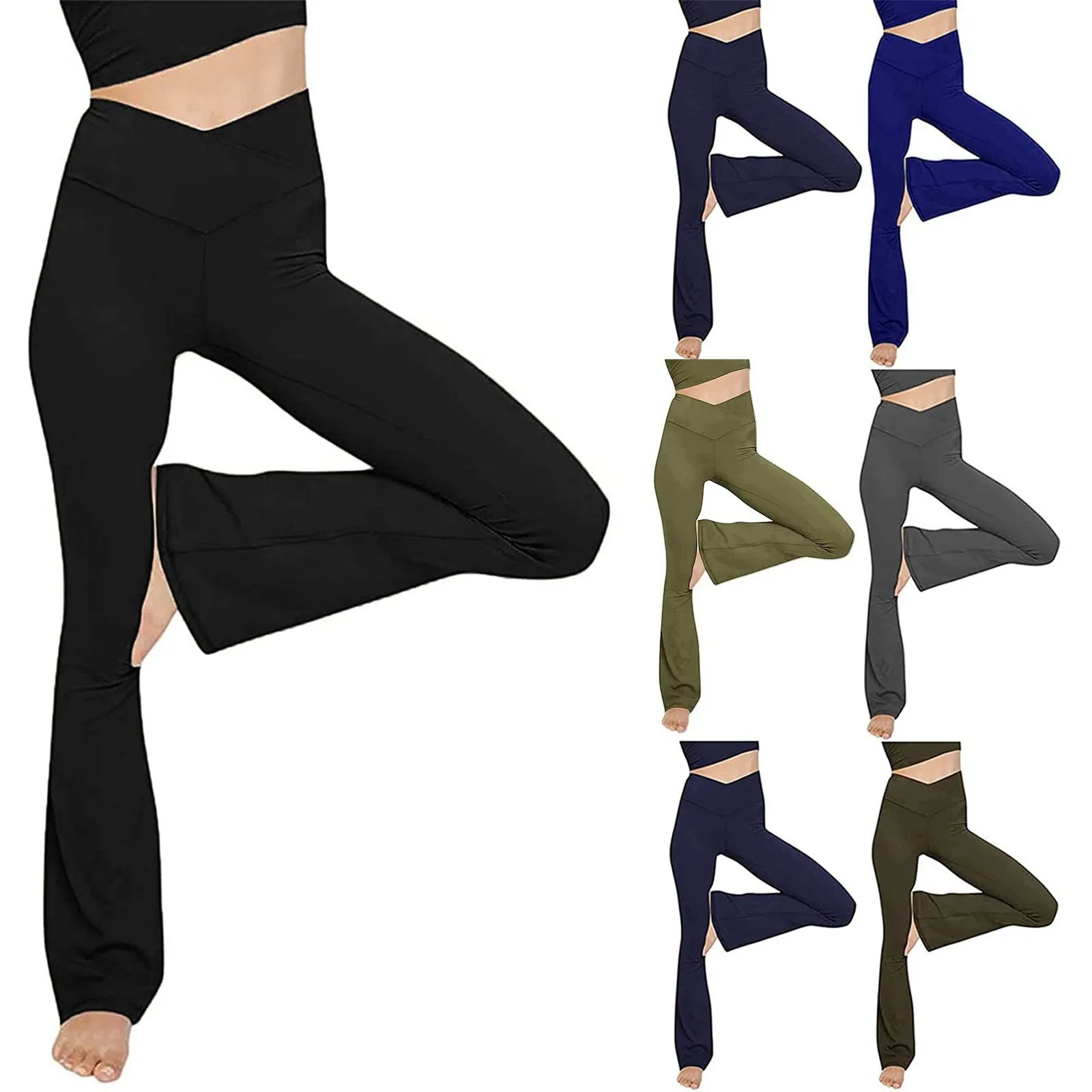 Women Yoga Pants Elastic Loose Casual Cotton Soft Yoga Sports Dance
