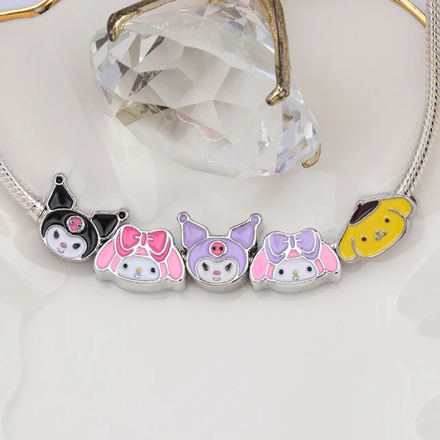 My Melody Kawaii Charm, Handmade Bead Charm Coquette Jewelry Keychain bag  purse