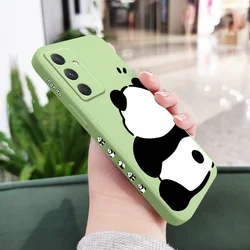 Panda Design Protective Phone Case - Sleek and Durable Cover for Samsung A05 (Light Green)