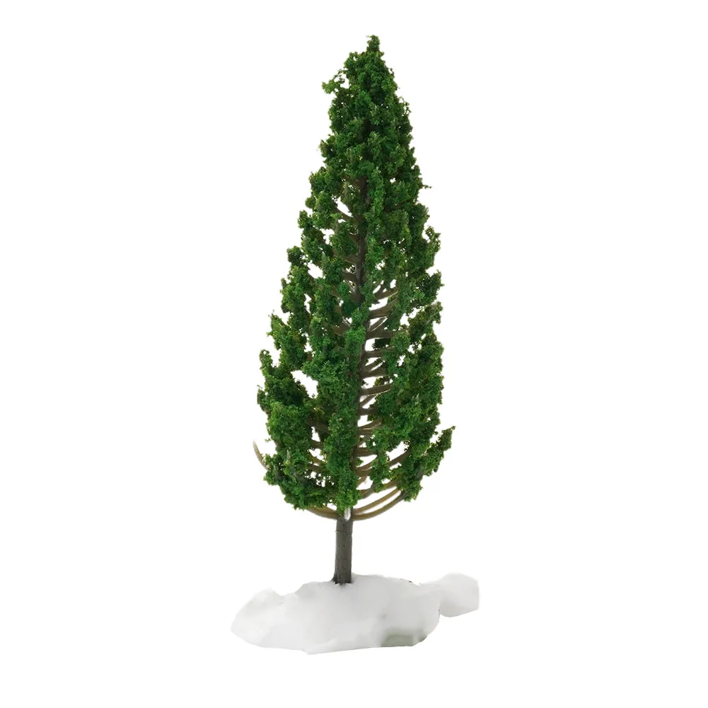 10pcs Model Pine Trees Green For Scale Railway Layout 11cm SL-16059 Railroad Decoration Building Landscape Accessories