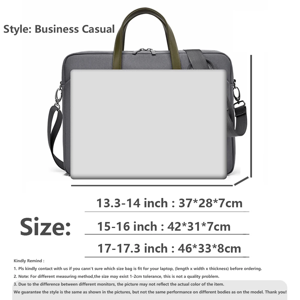 Universal Laptop Shoulder Bag and Briefcase - Sleek and Stylish Notebook Carrying Case for 13 to 17.3 Inch Laptops