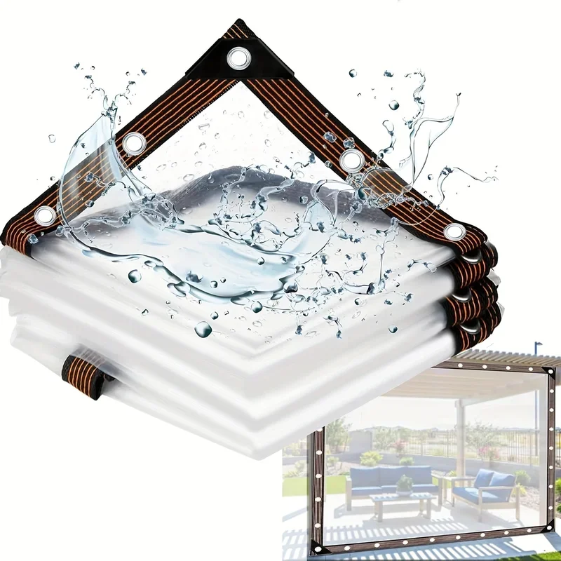 Rainproof Cloth Transparent multifunctional PE waterproof tarpaulin balcony outdoor windproof plastic cold prote