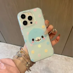 Chic Polka Dot Emoticon Phone Case - Stylish Protective Back Cover for Samsung A03 4G (YSK - 360YS47104A1)