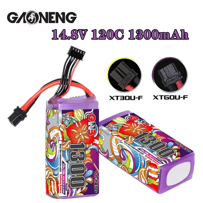 

GNB 1300mAh HV 4s 15.2v 120c/240c Lipo Battery For RC Car Boat RC Helicopter Quadcopter FPV Racing Drone Parts 4s Drones Battery