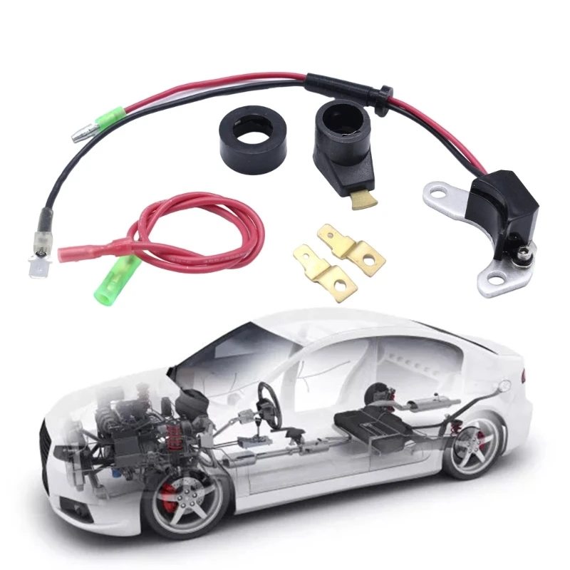 

Durable Electronic Ignition Points Conversion Kit Car Modification Replacement Accessories Compatiblefor Lucas 25D + DM2