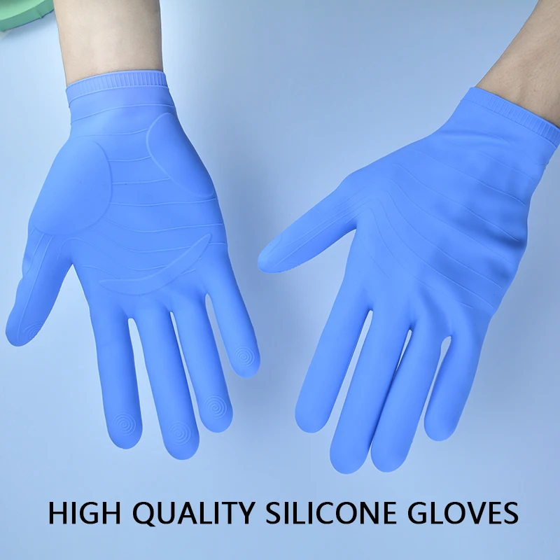 Premium Kitchen Silicone Protective Gloves - Heat Resistant, Non-Slip, Waterproof for Cleaning and Dishwashing Tasks