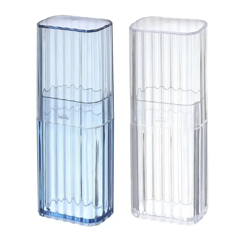 

Cotton Swab Storage Box with Cover Portable Cotton Swab Case Clear Acrylic Cotton Swab Container for Flossers Hair Accessories