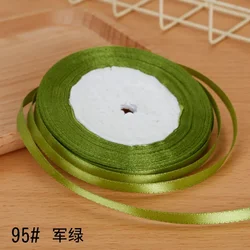 Elegant 6mm Satin Ribbon for DIY Crafts and Gift Wrapping (6mm army green)