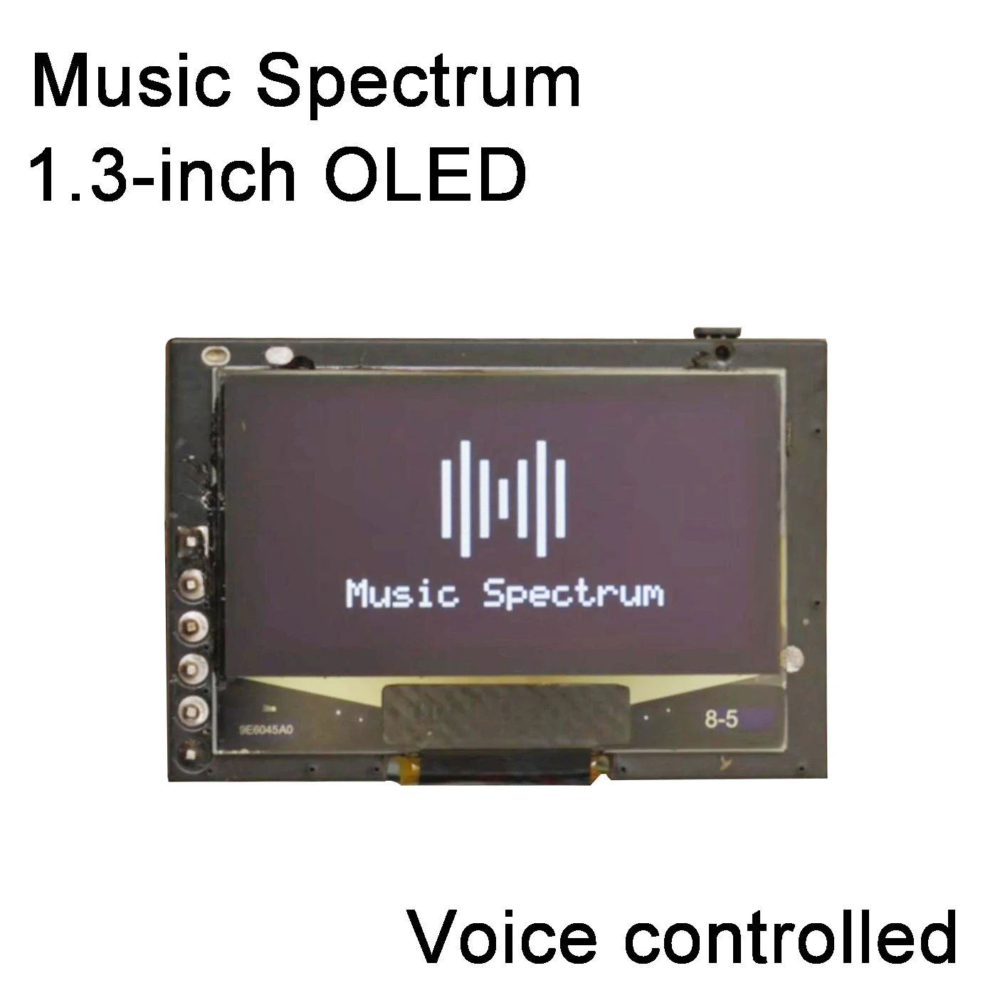 Smart OLED Music Spectrum Display with Type-C USB Power Supply and Ambient Lighting