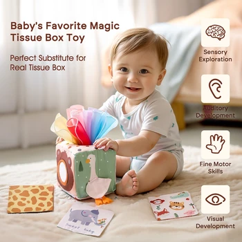 Montessori Magic Cotton Animal Tissue Box 2