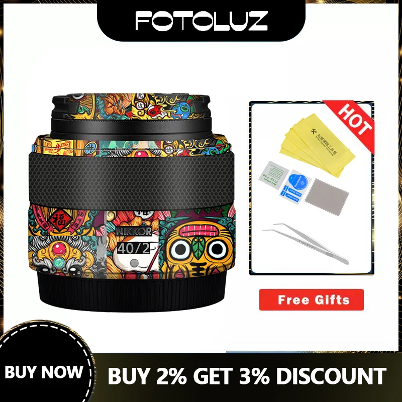 

Suitable for Nikon Z40F2 Camera lens skin wrap skin decal full cover protector Sticker 3M film camera reusable