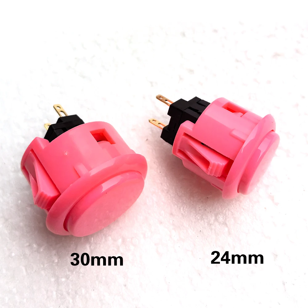 일본 원래 SANWA 푸시 버튼 OBSF 30mm 24mm 코인 네오 지오 보드 박스 아케이드 게임 기계 Hitbox 컨트롤러 조이스틱  DIY 부품