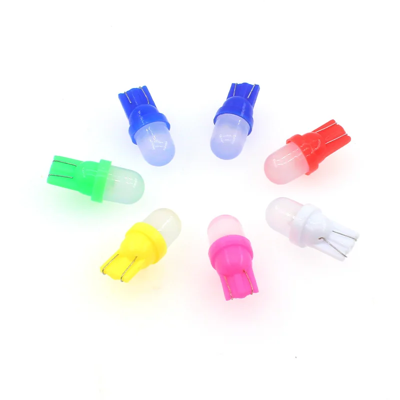 10PCS T10 LED Reading & License Plate Light Bulbs - 6V Bright White