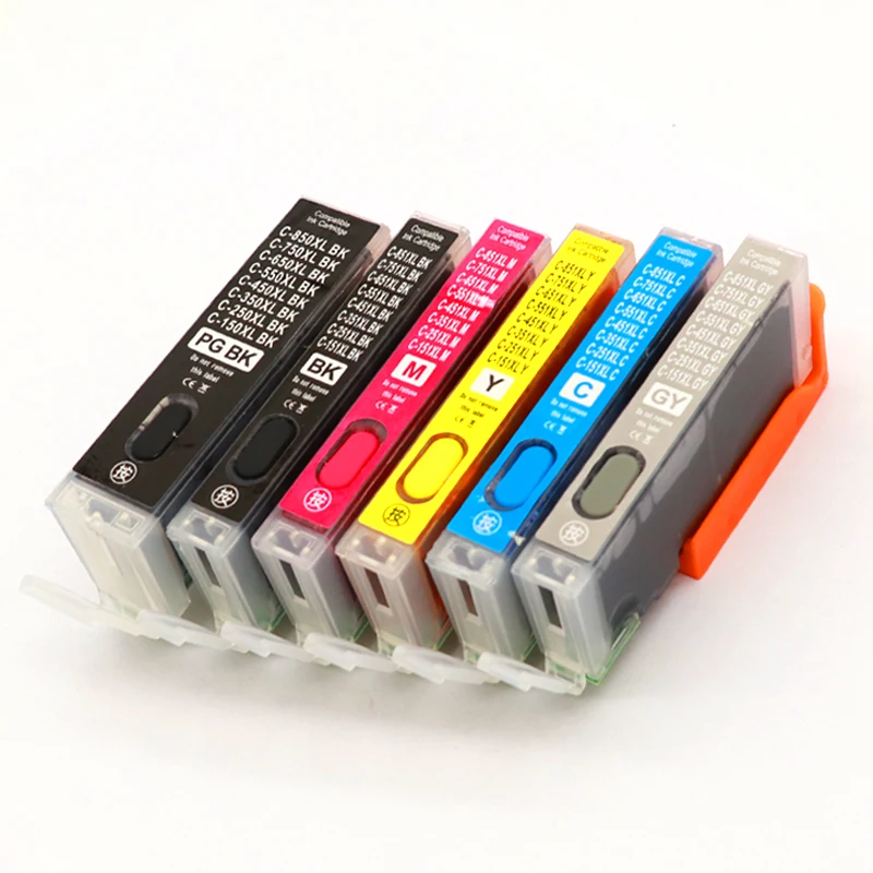 Compatible PGI 550 CLI 551 refill ink 1set For CANON pixma MG6350 MG6450 MG6650 MG7150 MG7550 iP7250 MX925 MX725 iX6850 iP8750