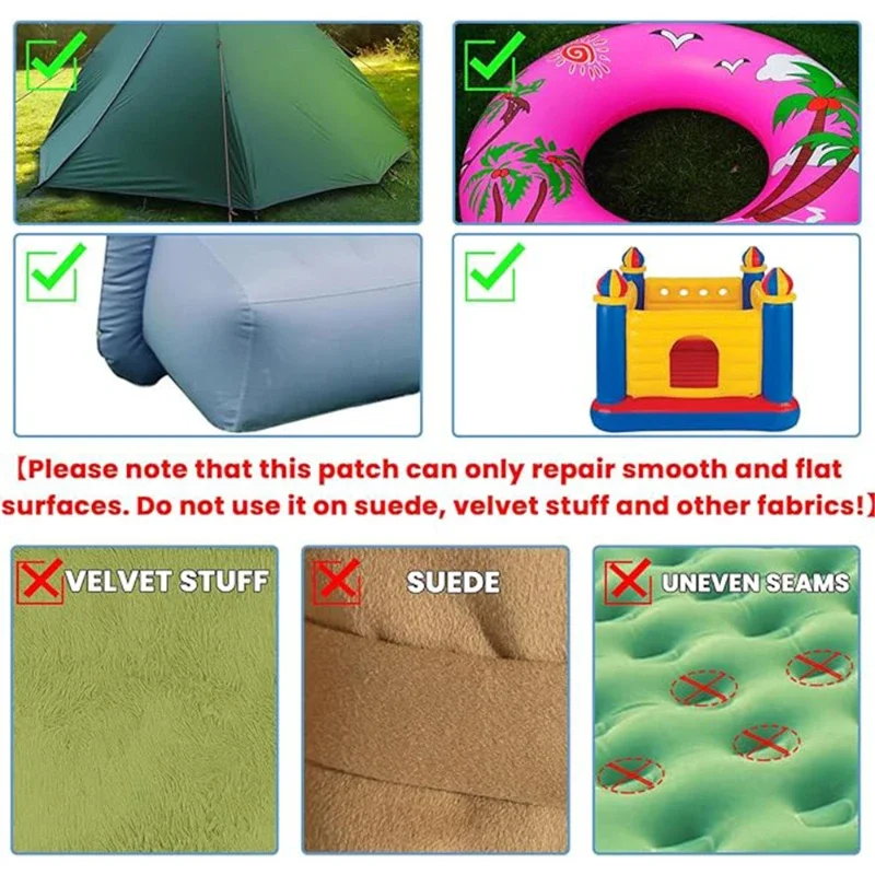 Roll Repair Patches Kit Tape Professional Repairing Patches for Inflatable Toy Swim Pool Float Tent Air Mattress Raincoat 1pc inflatable toy patches