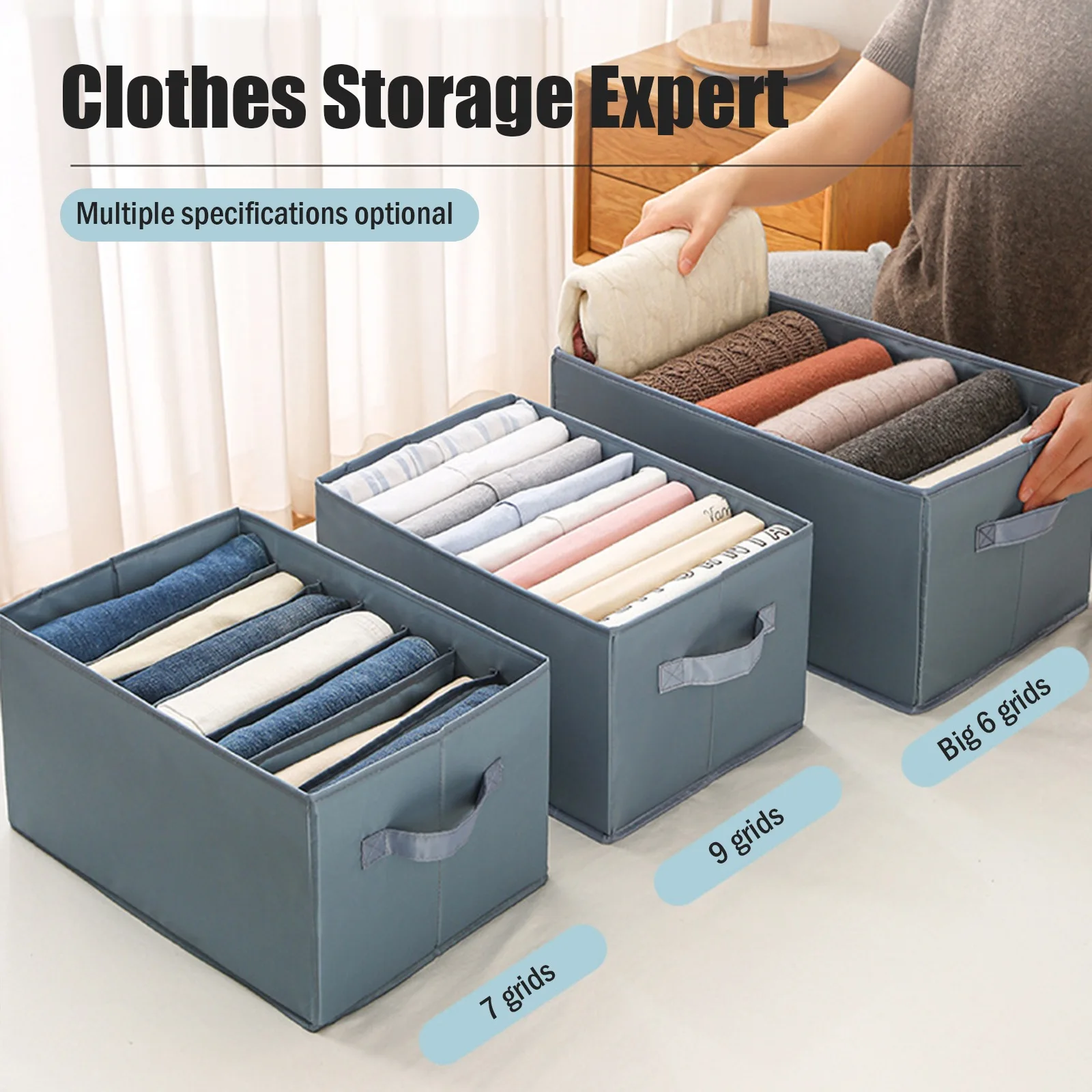 Drawer Organizer dividers Wardrobe Folding Washable Separation Grids Closet  Organizers For pants bra shirt clothes Storage Box - AliExpress