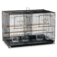 Prevue Pet Products Divided Flight Cage - Black  Bird Cage Decoration  Bird Nest  Bird Hammock  Bird Cage Accessories 1