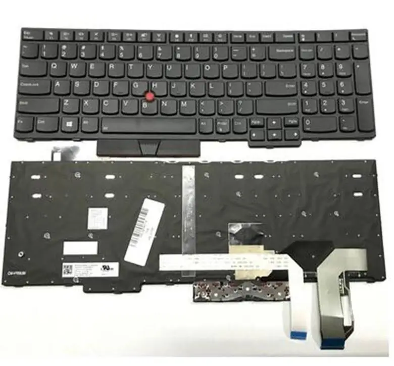 Nuovo Per Lenovo Thinkpad E580 E585 E590 L580 P52 P53 P73 T590 Tastiera Us Retroilluminato Cornice Nera
