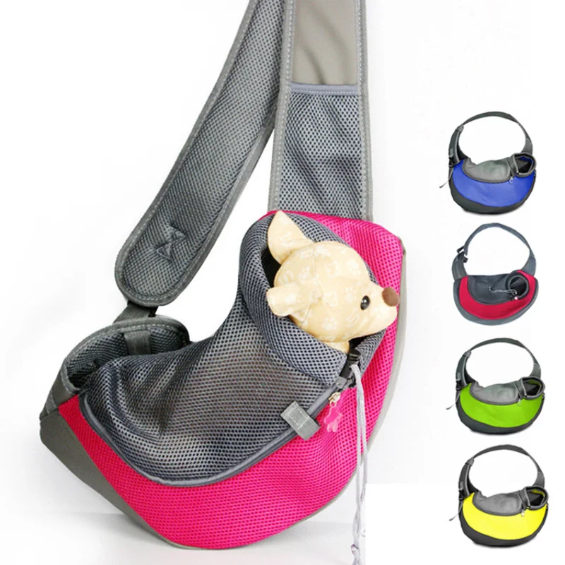 

Portable One Shoulder Cat and Dog Travel Pet Bag Breathable Mesh Pet Straddle Backpack Supplies Cat Carrier Dog Stuff