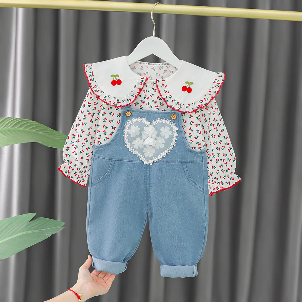 

2022 Autumn Kids Girl Baby Clothes Sets Print Long Sleeve Shirt+Pants 2PCS Girls Outfits Suits Children Birthday Clothing Set