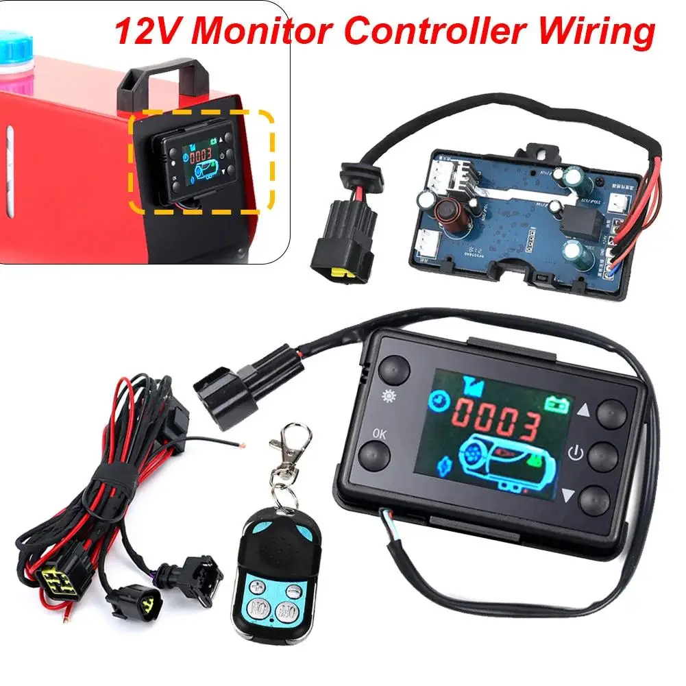 Diesels Air Heater Control Board 12V 24V LCD Monitor Switch Control Board With Remote Parking Heater Repair Parts